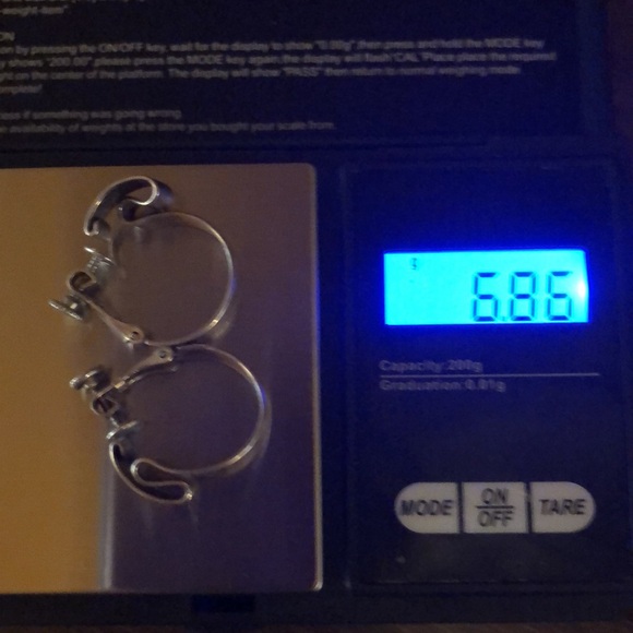 Vintage Sterling Napier Screw-back Hoop Earrings - Picture 10 of 10